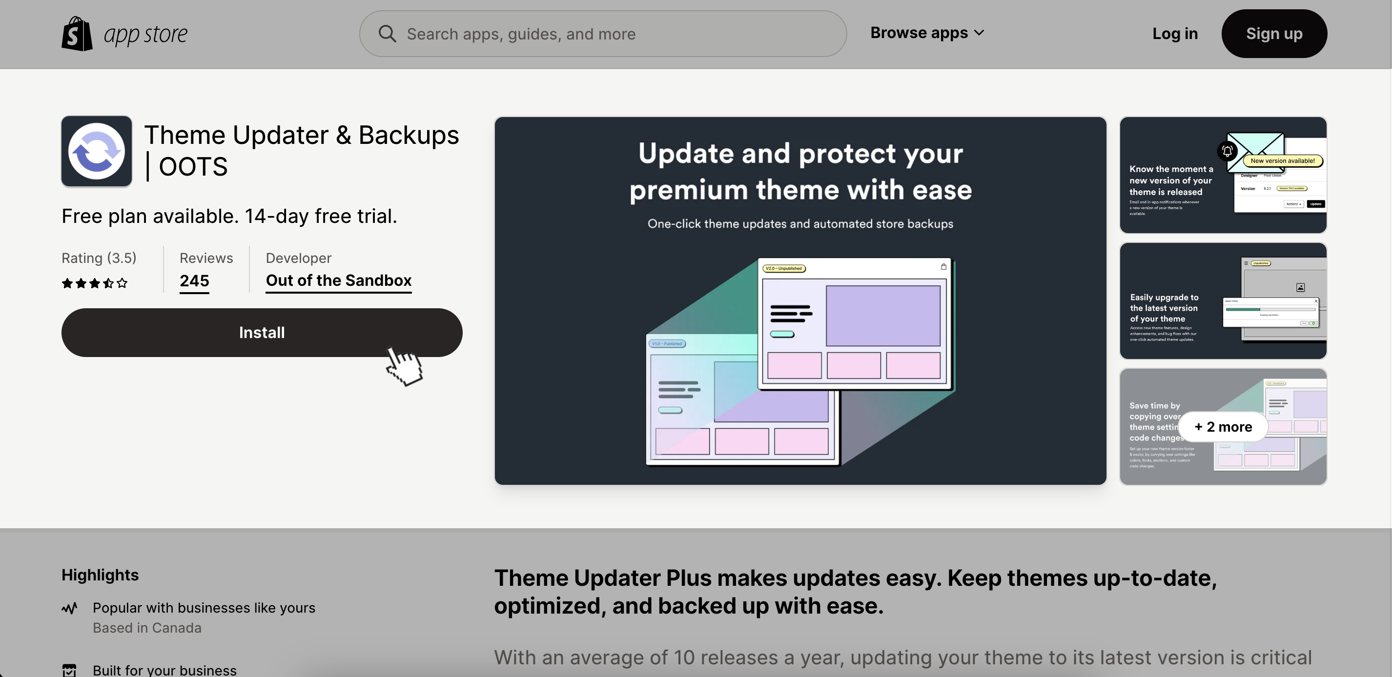 click install on the theme updater app store listing.png