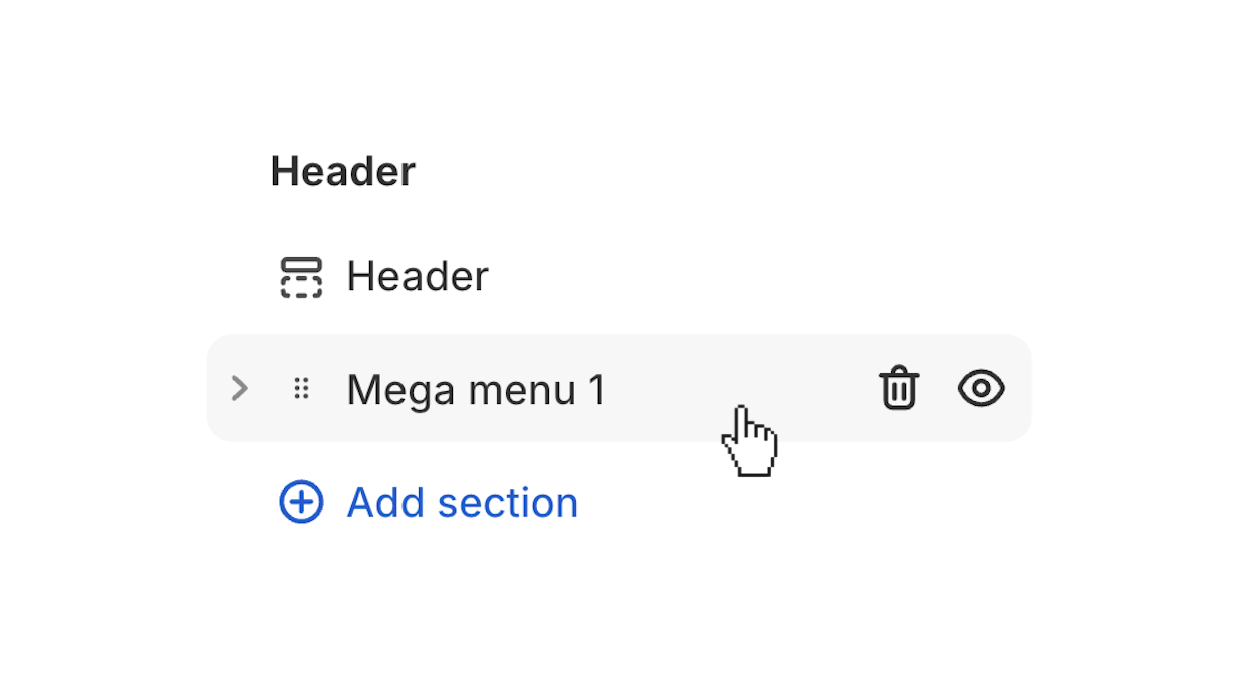 open the default mega menu 1 section to customize it in turbo.png