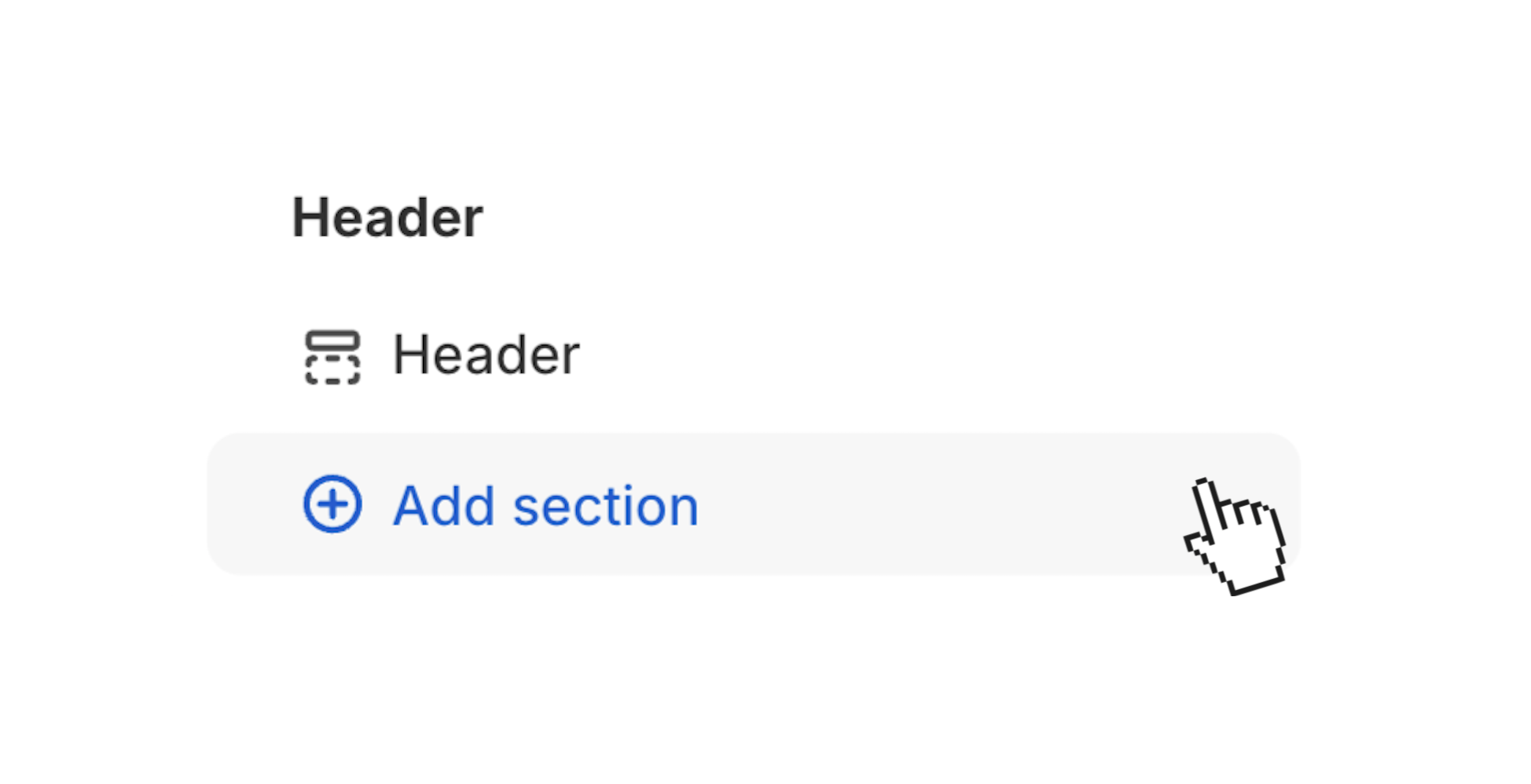 click add section to add a mega menu to your header in turbo.png
