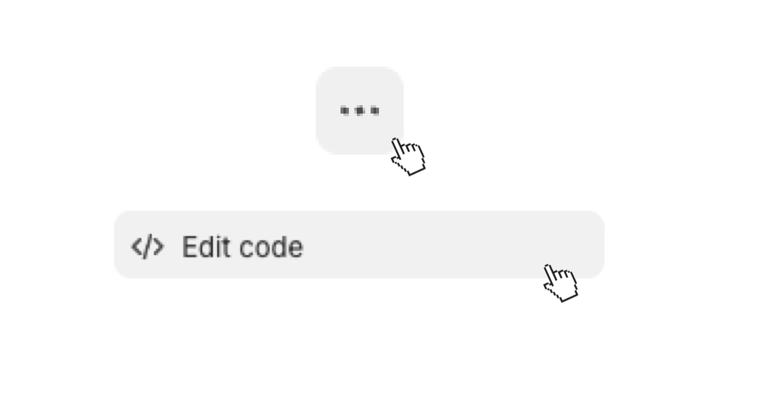 click the action menu then edit code.png