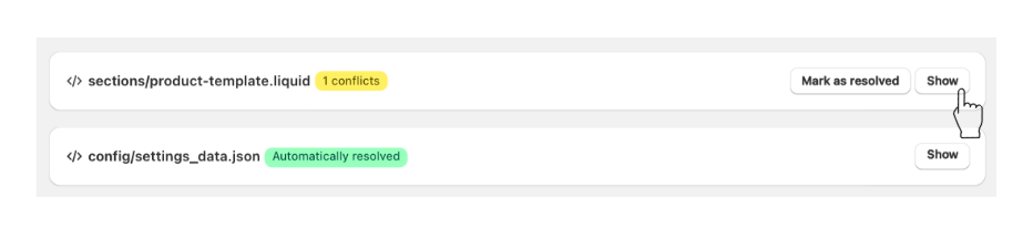 TUA show code conflicts.png