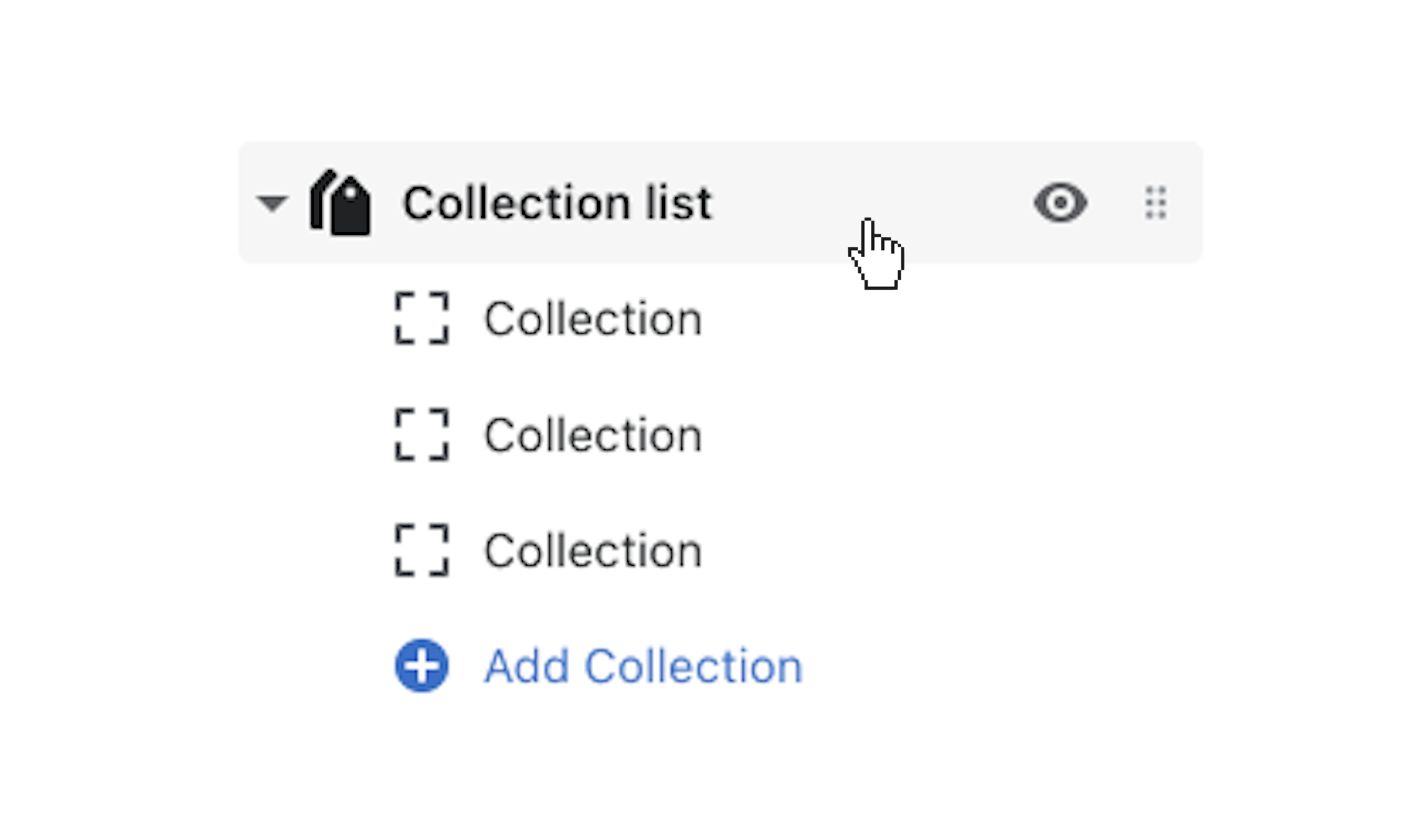 click collection list to open section settings.png