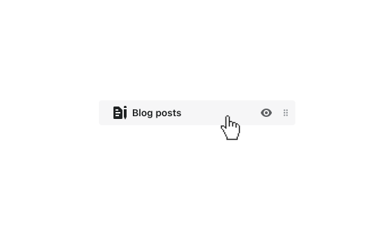 click the blog posts section to open its settings.png