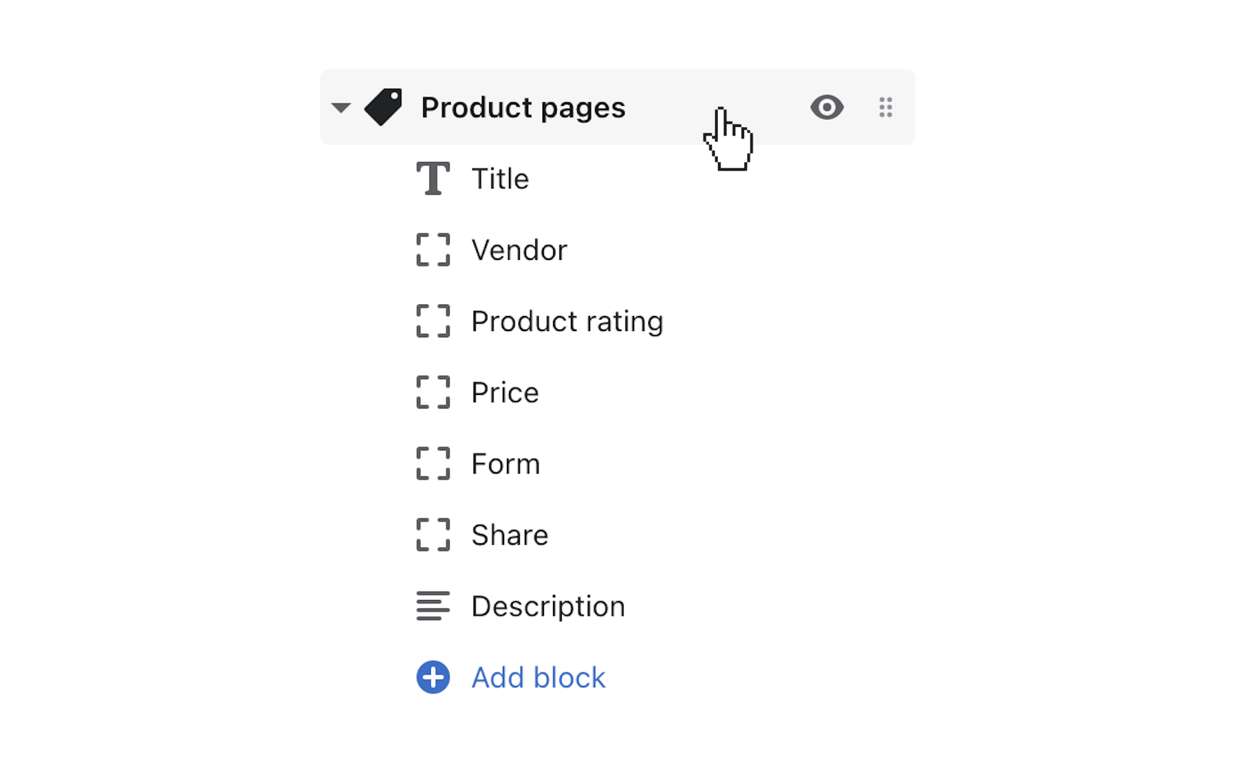 Click product pages to open general settings for the product page template.png