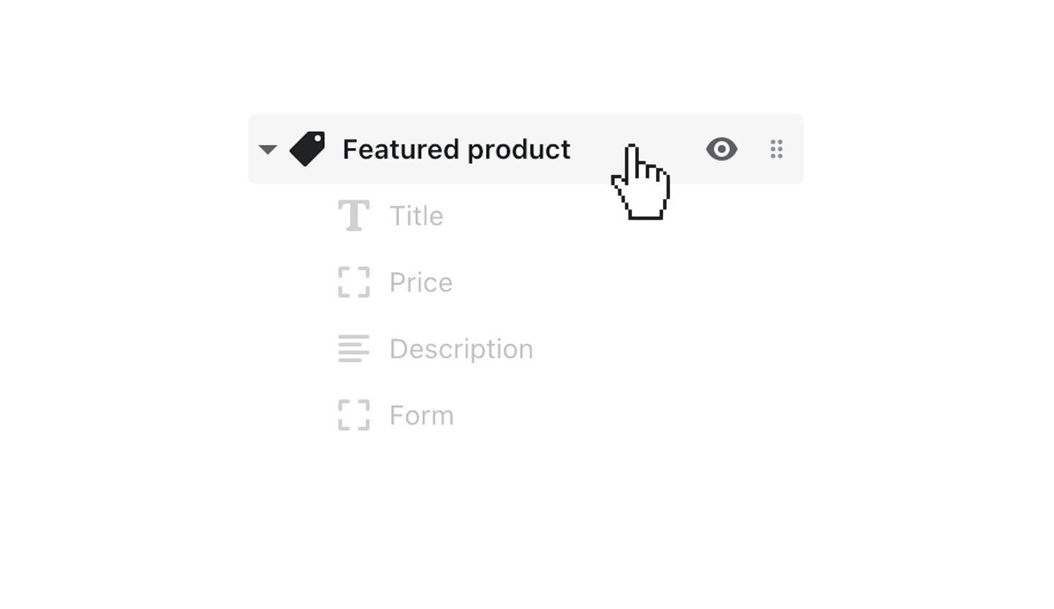 click the featured product section  to customize its general settings.png