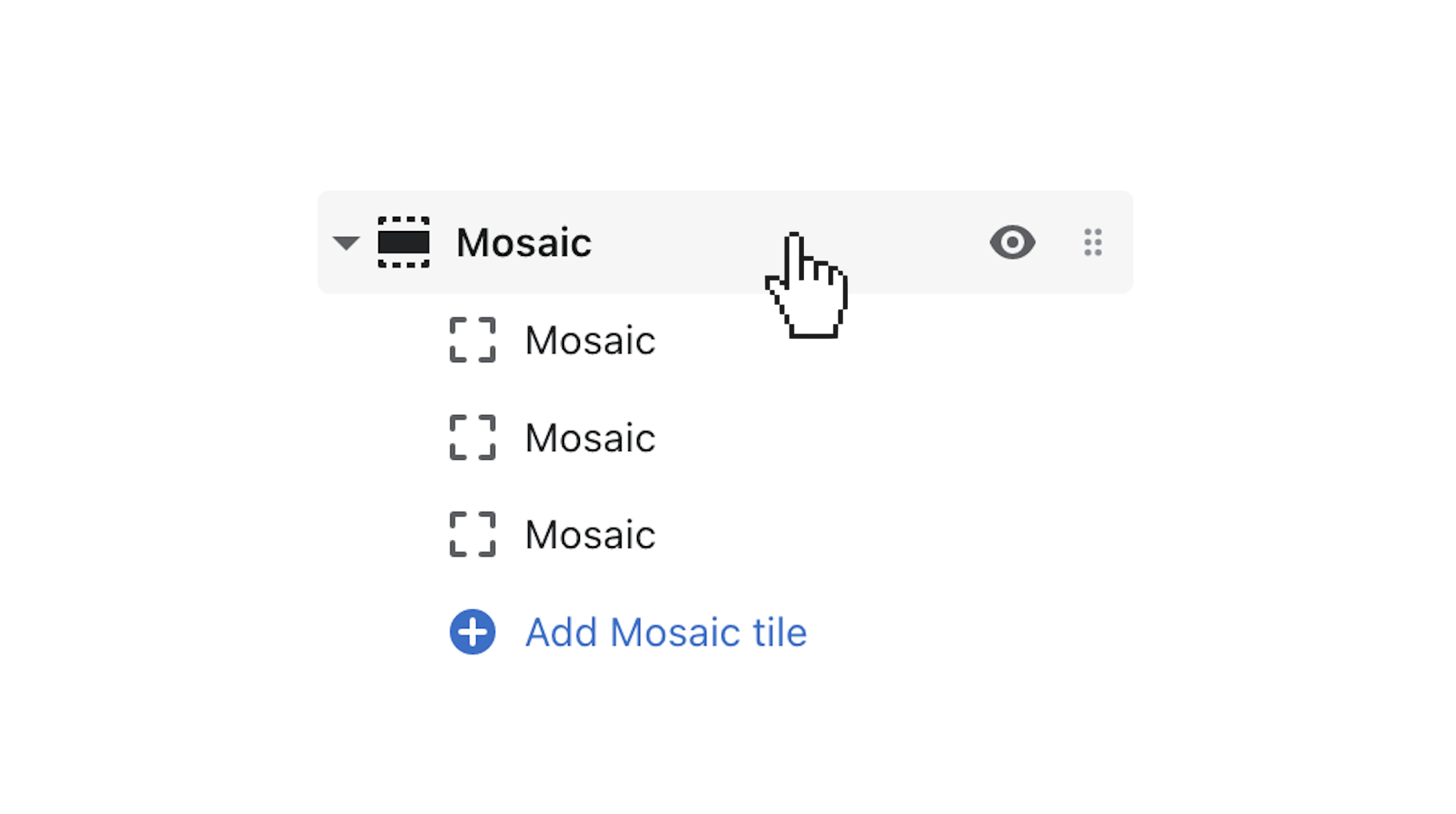 click the mosaic section topen its general settings.png