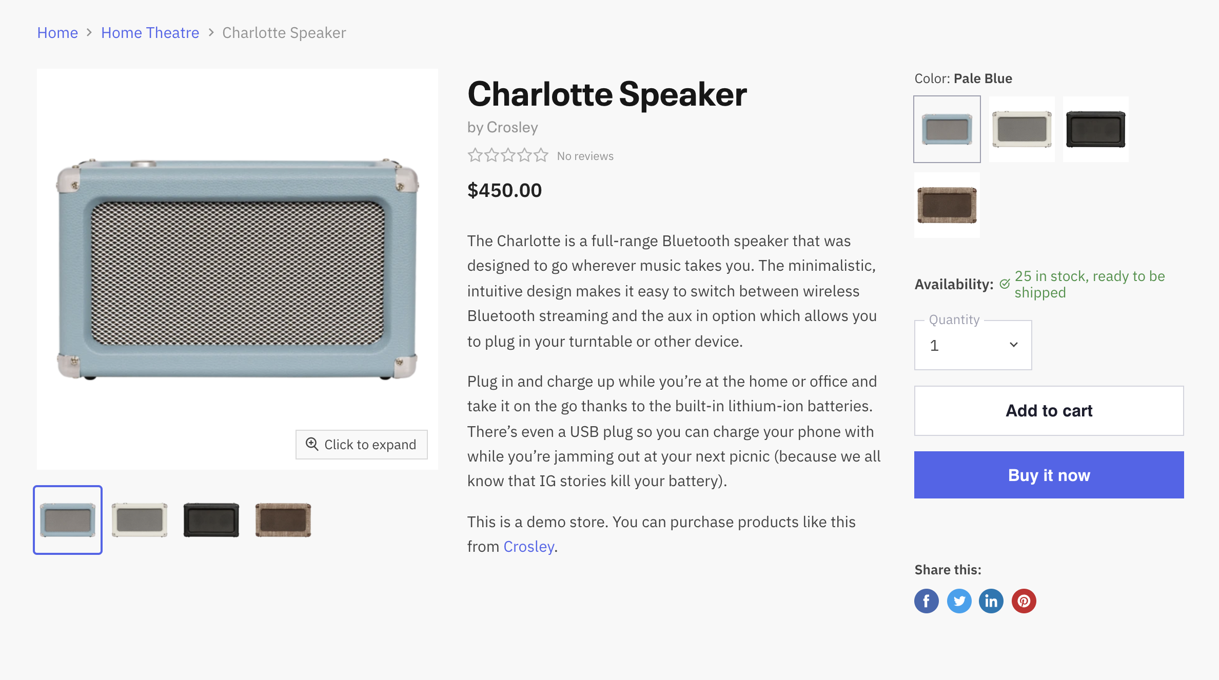 speaker product page with three column layout and images as swatches.png