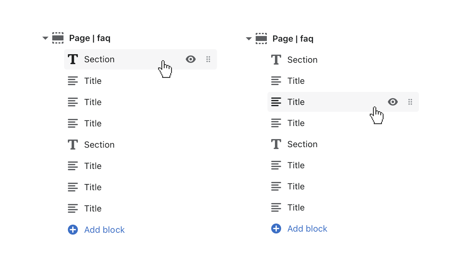 click to open section and title blocks to customize.png