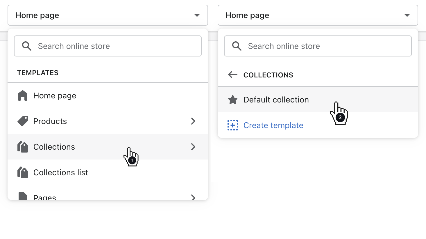 open collections then default collection to open its settings.png