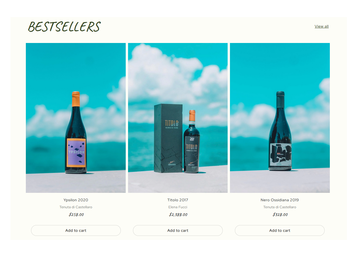 Vino Featured collection section.PNG
