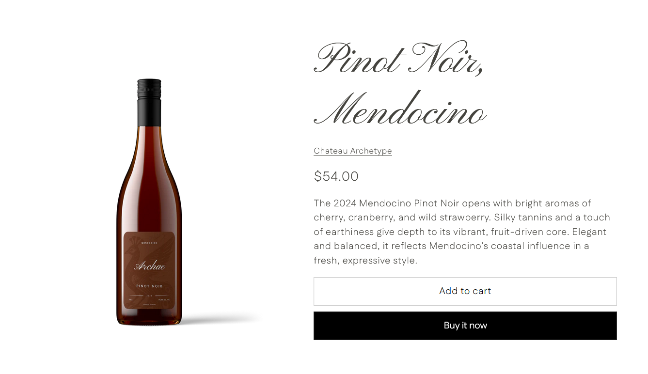 Vino Featured product section.PNG