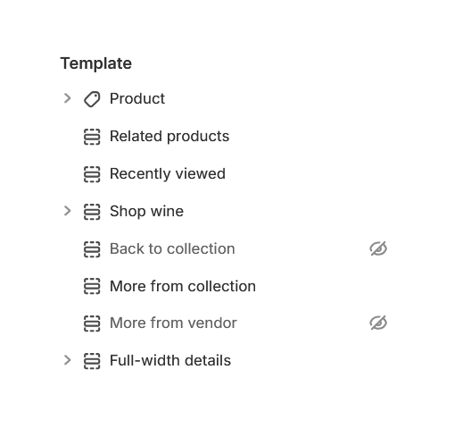 Vino product page sections.PNG