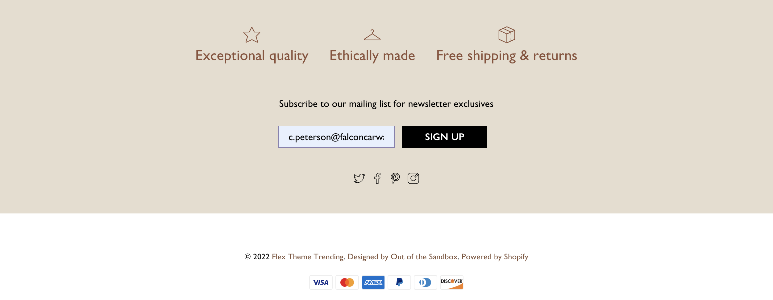 footer in trending flex demo storefront.png