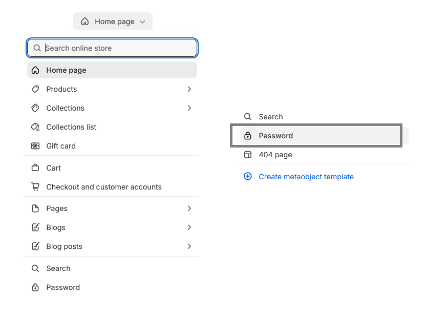 Add sections to the password page.png