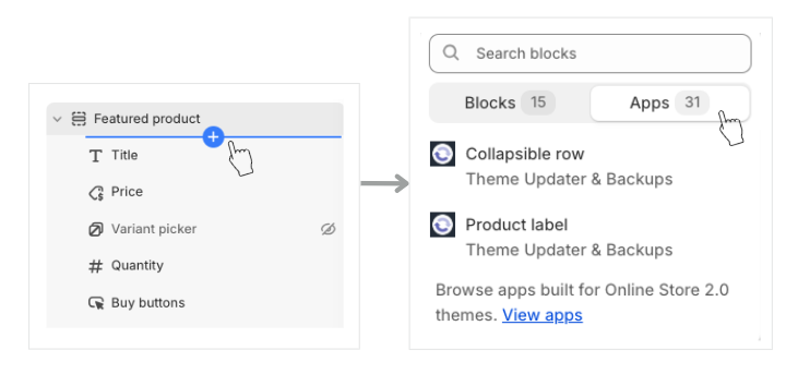 Adding app blocks in the template.png