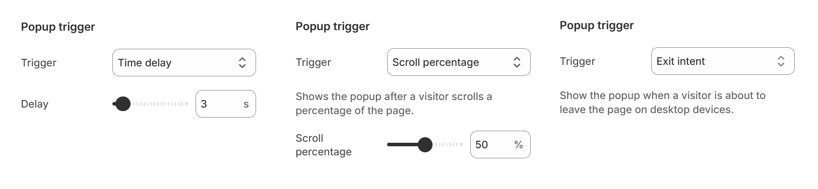 Newsletter popup trigger settings.png