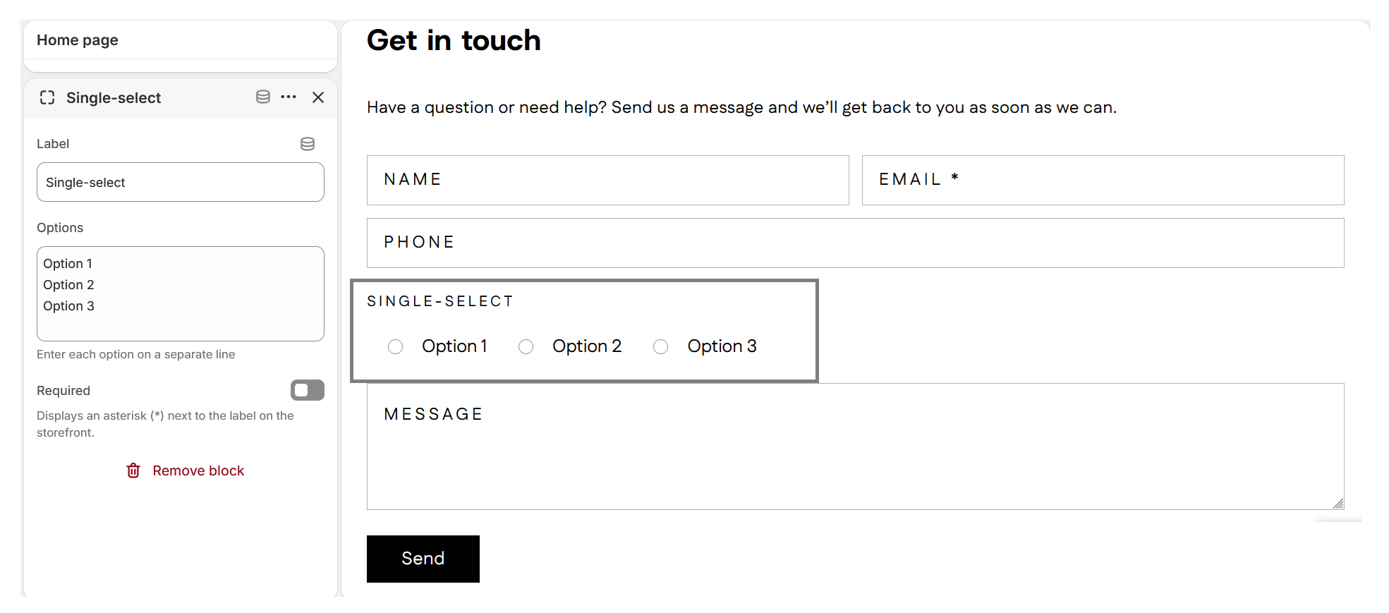Contact form advanced single select block.png