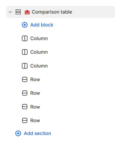 Comparison table add section.png