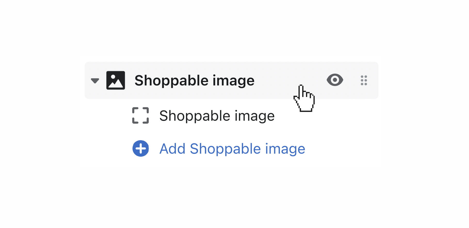 click shoppable image section for general settings.png